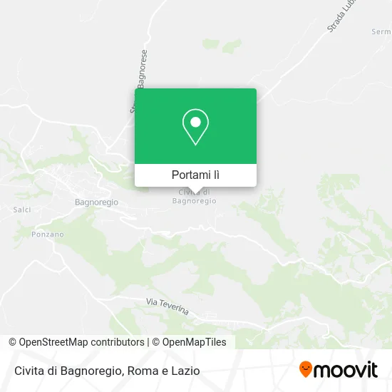 Mappa Civita di Bagnoregio