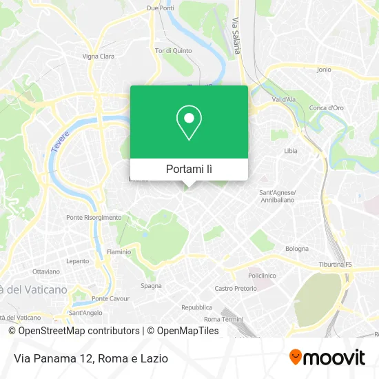 Mappa Via Panama 12