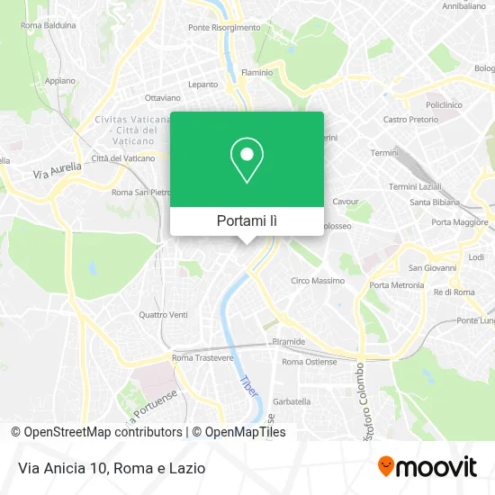 Mappa Via Anicia 10