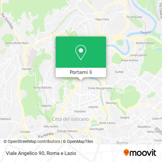 Mappa Viale Angelico 90