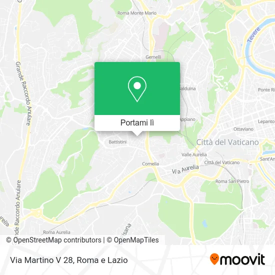 Mappa Via Martino V 28