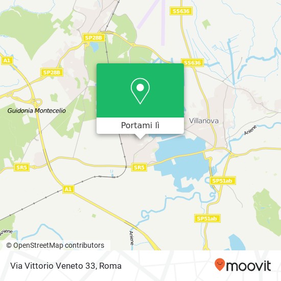 Mappa Via Vittorio Veneto 33