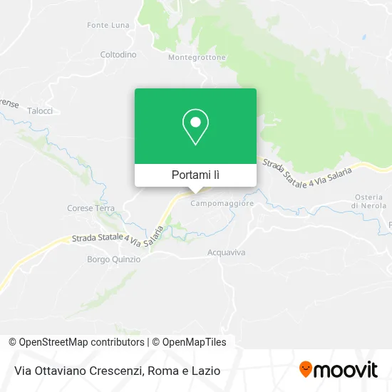 Mappa Via Ottaviano Crescenzi