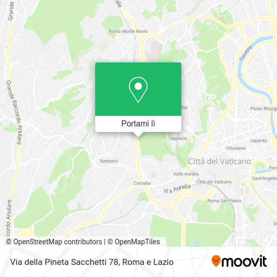 Mappa Via della Pineta Sacchetti 78