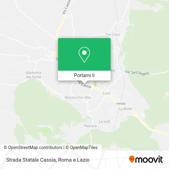 Mappa Strada Statale Cassia