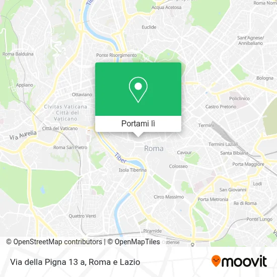 Mappa Via della Pigna  13 a