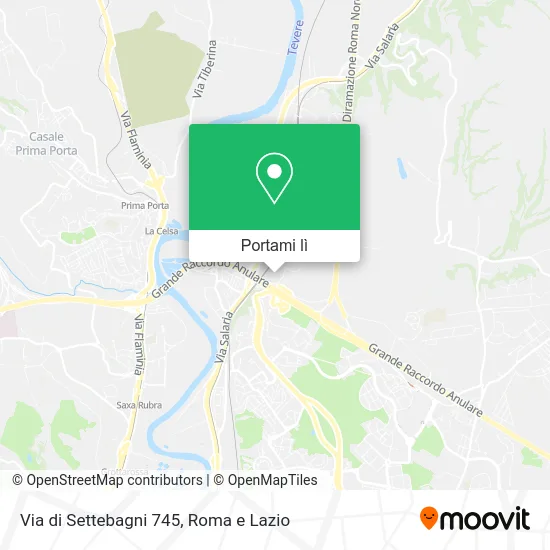 Mappa Via di Settebagni 745