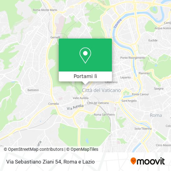 Mappa Via Sebastiano Ziani 54