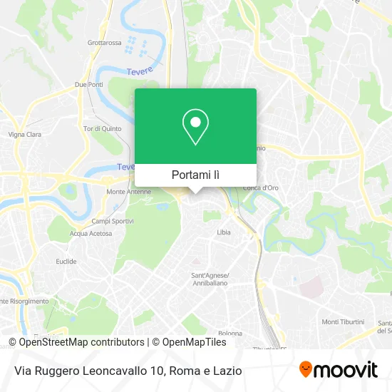 Mappa Via Ruggero Leoncavallo 10