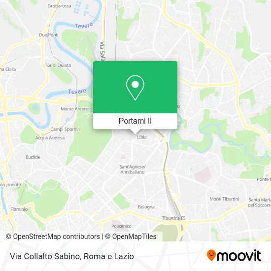 Mappa Via Collalto Sabino