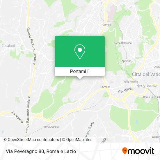 Mappa Via Peveragno 80
