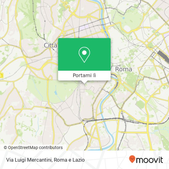 Mappa Via Luigi Mercantini