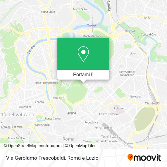 Mappa Via Gerolamo Frescobaldi