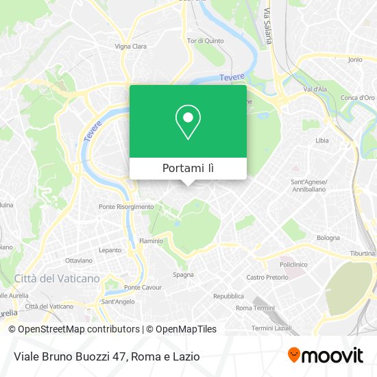 Mappa Viale Bruno Buozzi 47