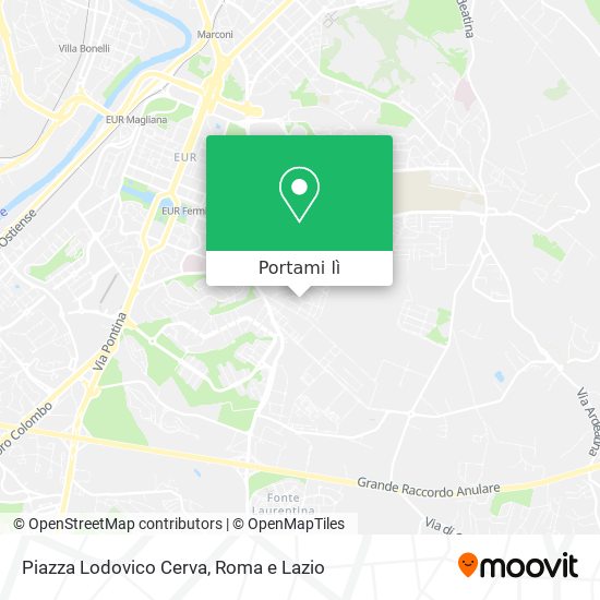Mappa Piazza Lodovico Cerva