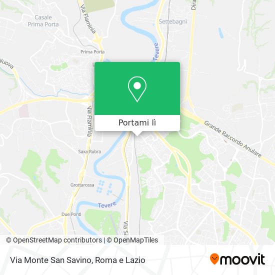 Mappa Via Monte San Savino