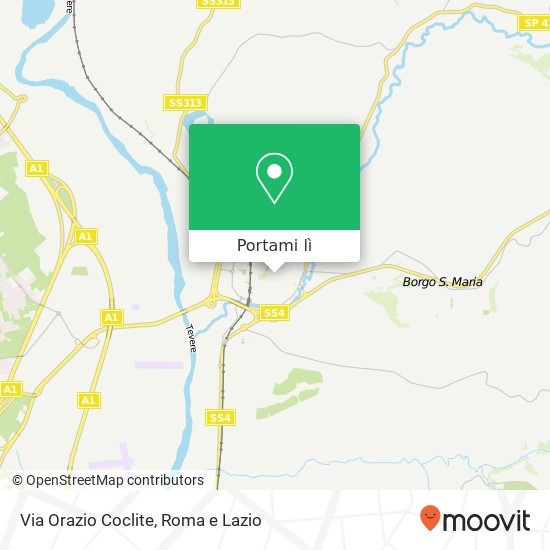 Mappa Via Orazio Coclite