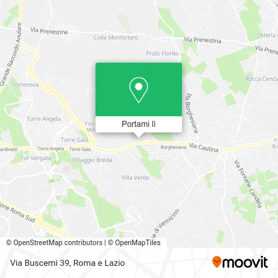 Mappa Via Buscemi 39