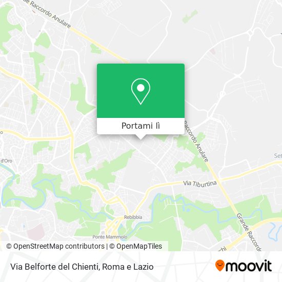 Mappa Via Belforte del Chienti