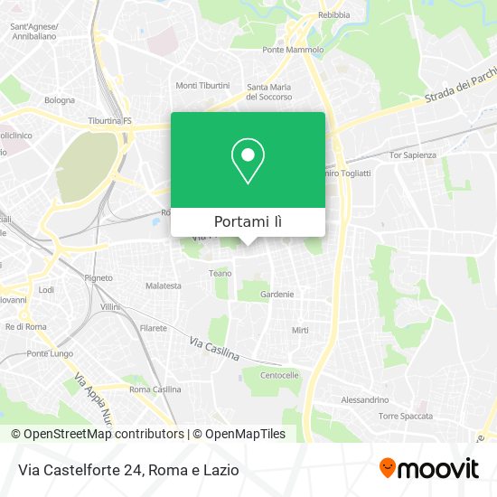 Mappa Via Castelforte 24