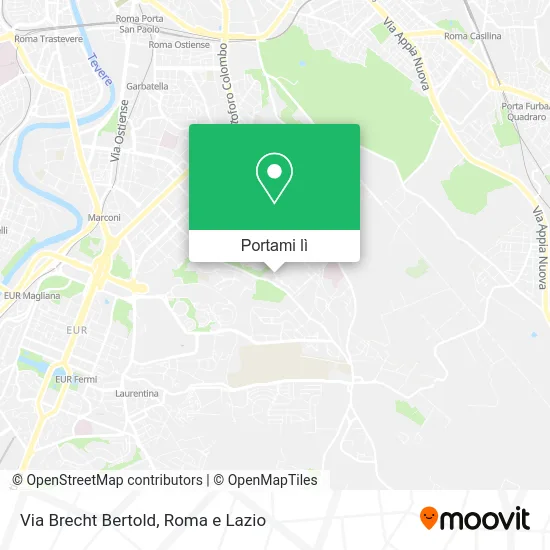 Mappa Via Brecht Bertold