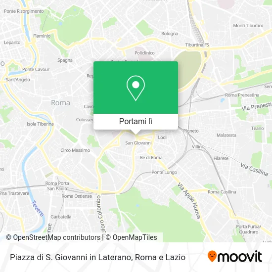 Mappa Piazza di S. Giovanni in Laterano