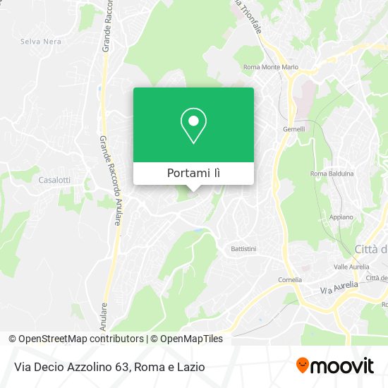 Mappa Via Decio Azzolino 63