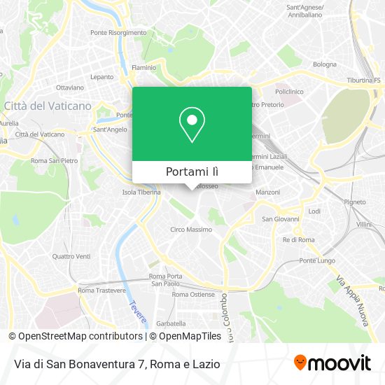 Mappa Via di San Bonaventura 7
