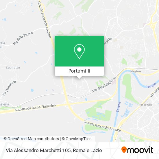 Mappa Via Alessandro Marchetti 105