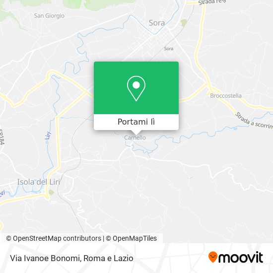 Mappa Via Ivanoe Bonomi