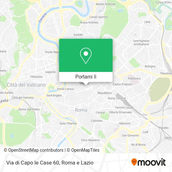 Mappa Via di Capo le Case 60