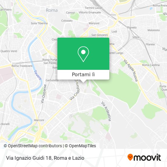 Mappa Via Ignazio Guidi 18