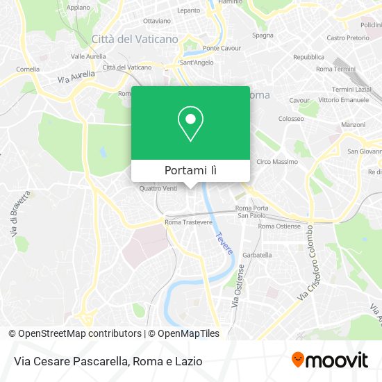 Mappa Via Cesare Pascarella