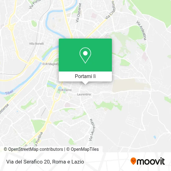 Mappa Via del Serafico 20