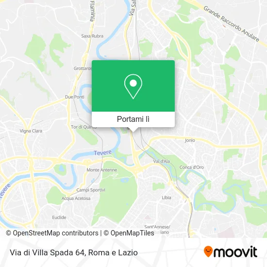 Mappa Via di Villa Spada 64