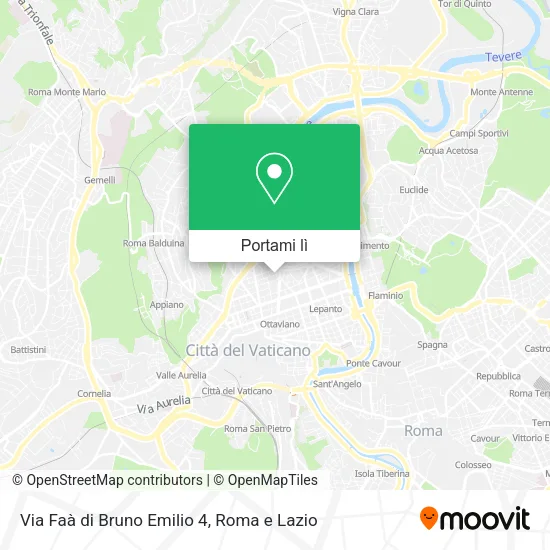Mappa Via Faà di Bruno Emilio 4