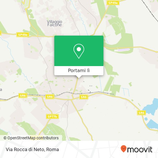 Mappa Via Rocca di Neto