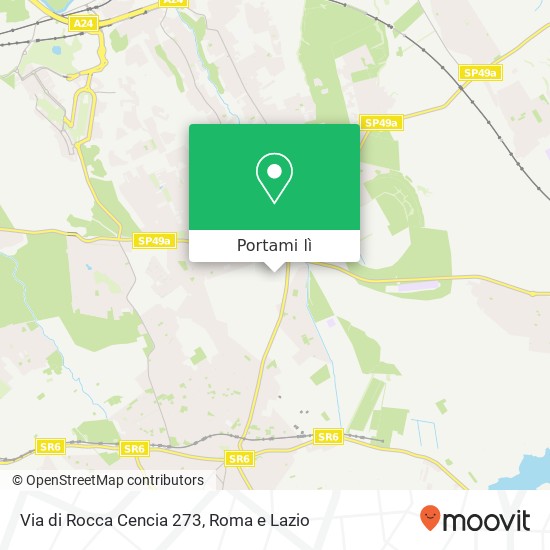 Mappa Via di Rocca Cencia 273