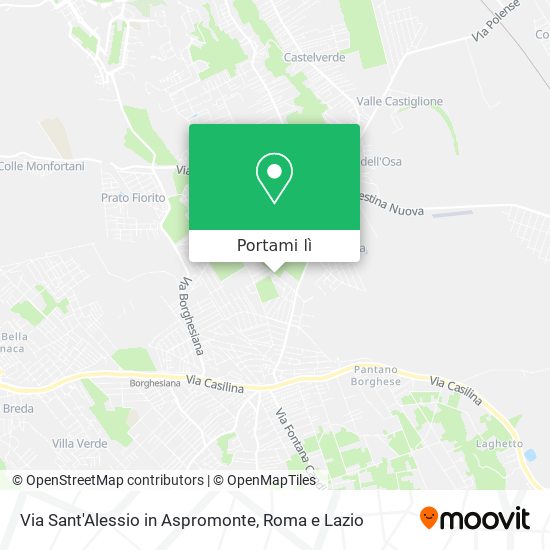 Mappa Via Sant'Alessio in Aspromonte