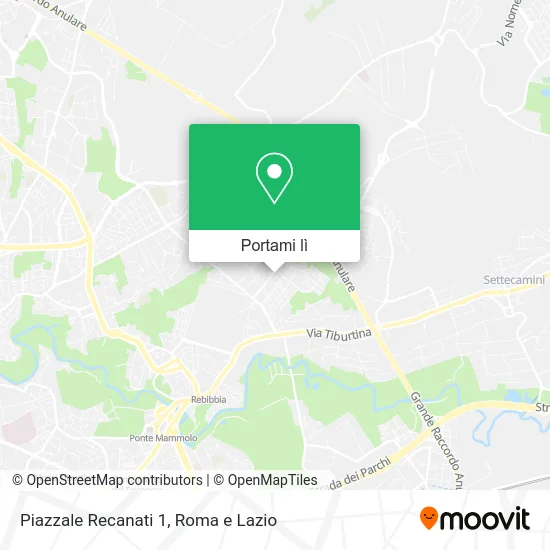 Mappa Piazzale Recanati 1