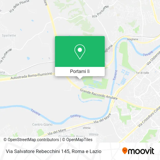 Mappa Via Salvatore Rebecchini 145