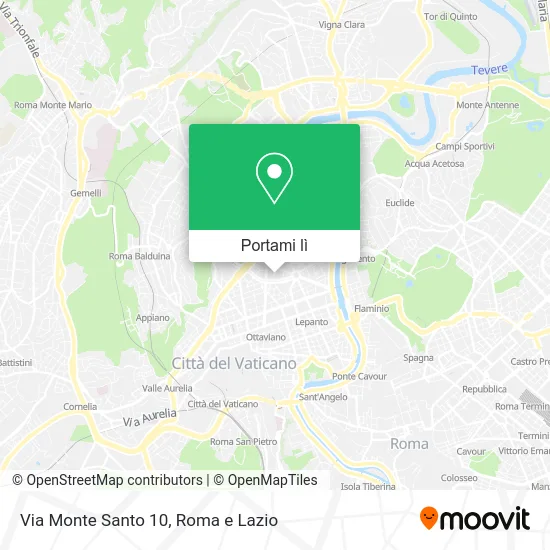 Mappa Via Monte Santo 10