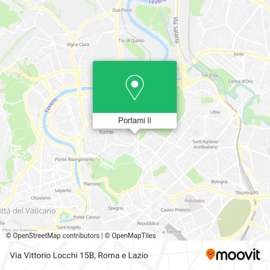 Mappa Via Vittorio Locchi 15B