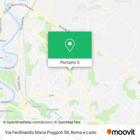 Mappa Via Ferdinando Maria Poggioli 58