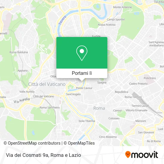Mappa Via dei Cosmati 9a
