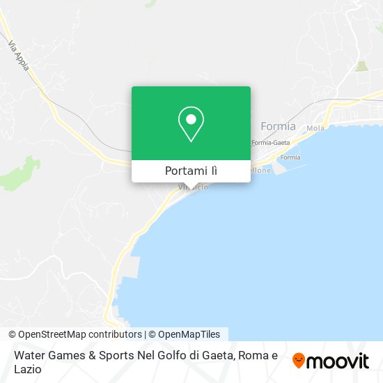 Mappa Water Games & Sports Nel Golfo di Gaeta
