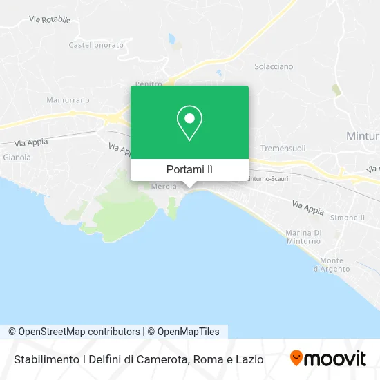 Mappa Stabilimento I Delfini di Camerota