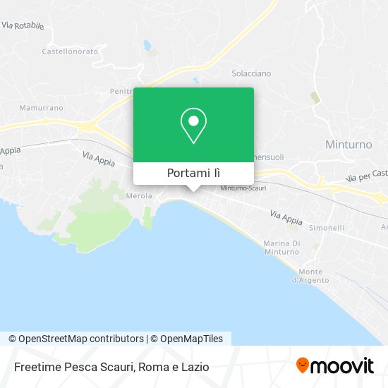 Mappa Freetime Pesca Scauri