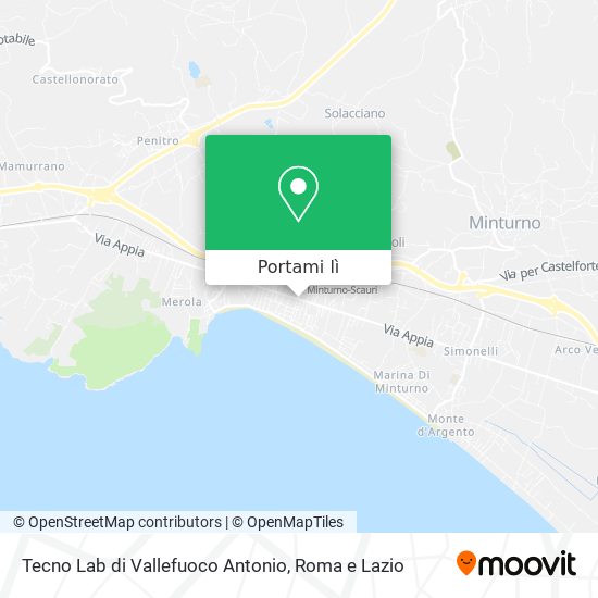 Mappa Tecno Lab di Vallefuoco Antonio