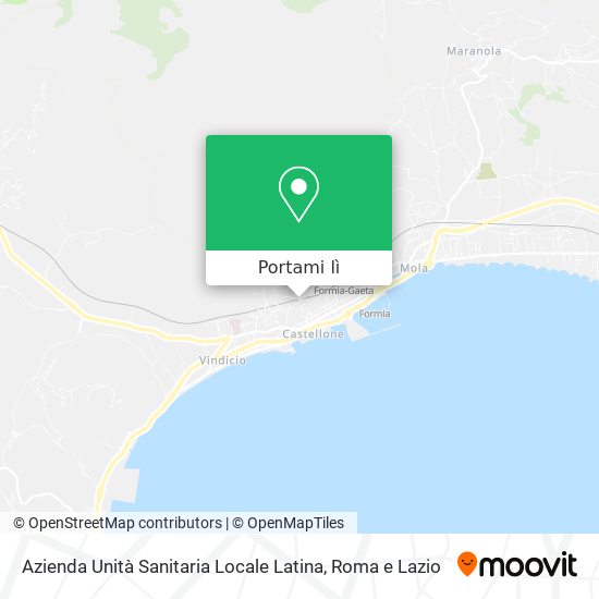 Mappa Azienda Unità Sanitaria Locale Latina